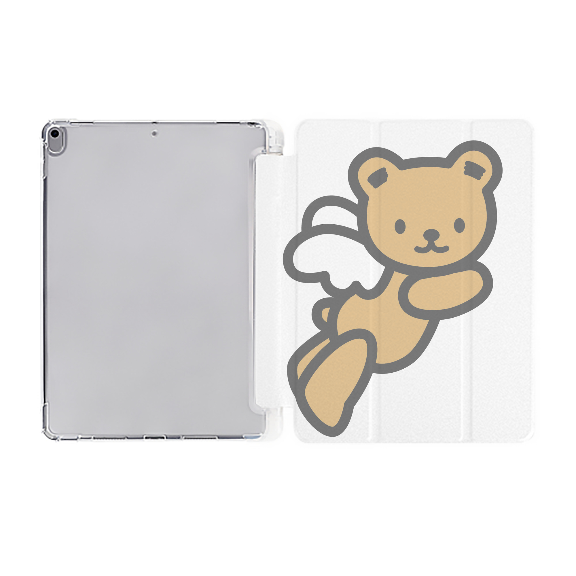（画像用） Hello Kitty ハローキティ IPad ケース ペン収納付き 三つ折りスタンド PUレザー×シリコン 対応機種9.5/10.5/10.9インチ